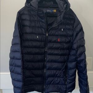 Polo by Ralph Lauren Men's Dark Blue Puffer Jacket
